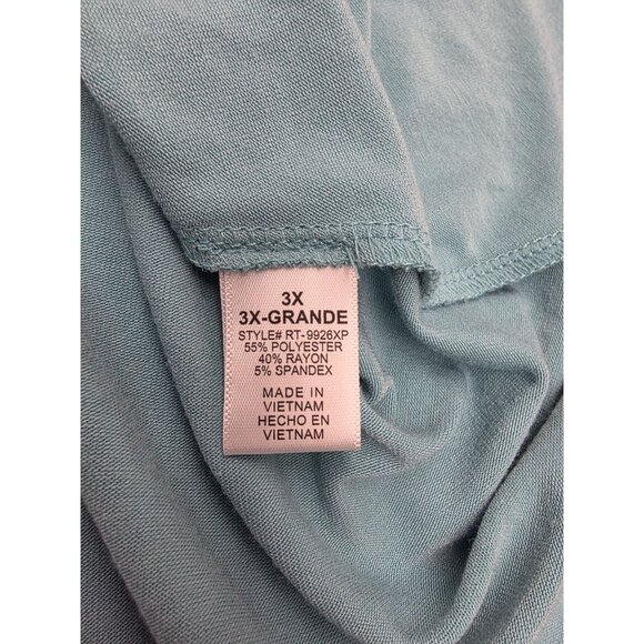 Moe & Arrow Dress Womens 3X Blue Sleeveless Tank Pockets Soft Stretchy Casual - Picture 7 of 10